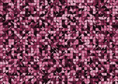 Soyut Geometrik Desen üretken hesaplama sanatı çizimi