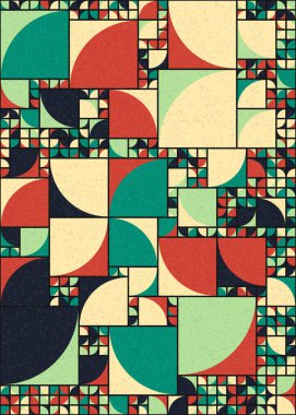 Soyut geometrik desen, sanat çizimi