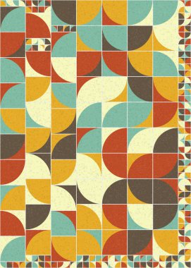 Soyut Geometrik Desen üretken hesaplama sanatı çizimi