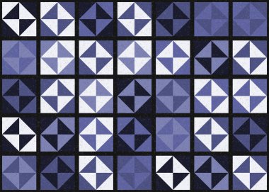 Soyut Geometrik Desen üretken hesaplama sanatı çizimi