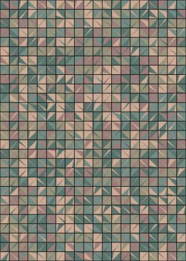 Soyut Geometrik Desen üretken hesaplama sanatı çizimi