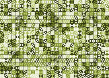 Soyut Geometrik Desen üretken hesaplama sanatı çizimi