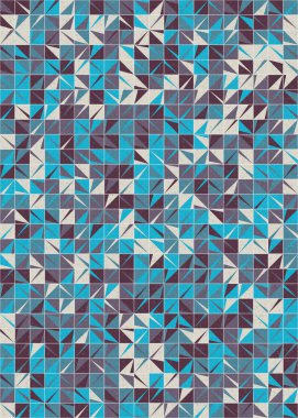 Soyut Geometrik Desen üretken hesaplama sanatı çizimi