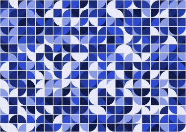 Soyut Geometrik Desen üretken hesaplama sanatı çizimi