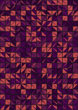 Soyut Geometrik Desen üretken hesaplama sanatı çizimi