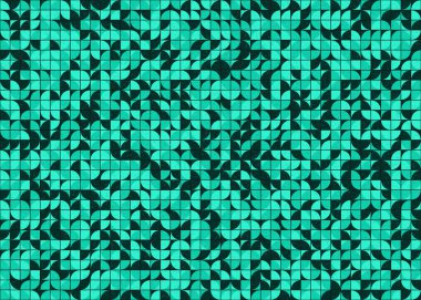 Soyut Geometrik Desen üretken hesaplama sanatı çizimi