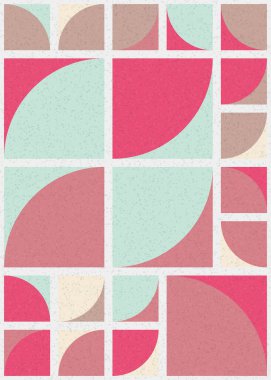 Soyut geometrik desen, sanat çizimi