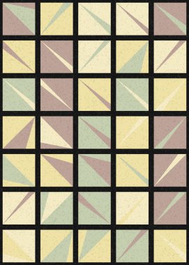 Soyut Geometrik Desen üretken hesaplama sanatı çizimi