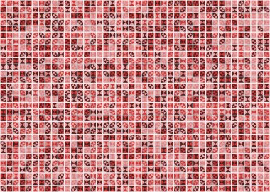 Soyut Geometrik Desen üretken hesaplama sanatı çizimi