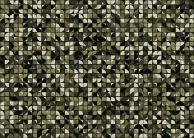 Soyut Geometrik Desen üretken hesaplama sanatı çizimi