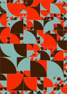 Soyut Geometrik Desen üretken hesaplama sanatı çizimi