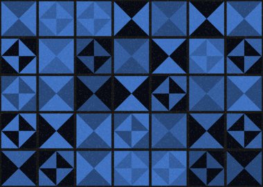 Soyut Geometrik Desen üretken hesaplama sanatı çizimi