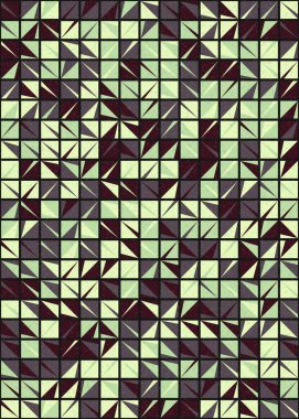 Soyut Geometrik Desen üretken hesaplama sanatı çizimi