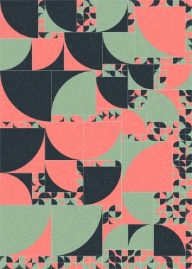 Soyut Geometrik Desen üretken hesaplama sanatı çizimi 