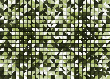 Soyut Geometrik Desen üretken hesaplama sanatı çizimi