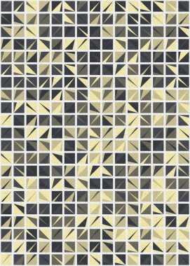 Soyut Geometrik Desen üretken hesaplama sanatı çizimi