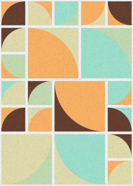 Soyut geometrik desen, sanat çizimi