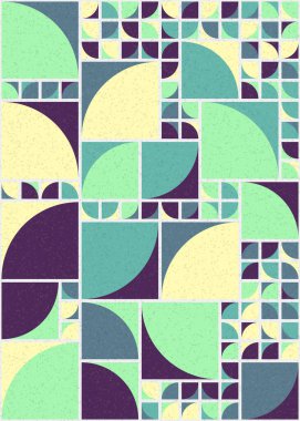 Soyut geometrik desen, sanat çizimi