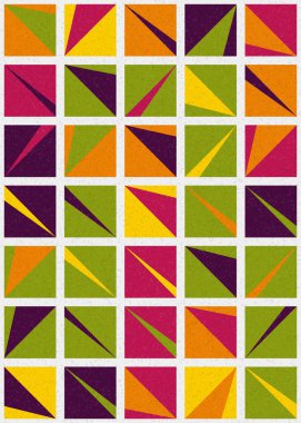 Soyut Geometrik Desen üretken hesaplama sanatı çizimi