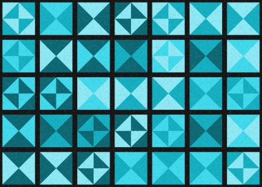 Soyut Geometrik Desen üretken hesaplama sanatı çizimi