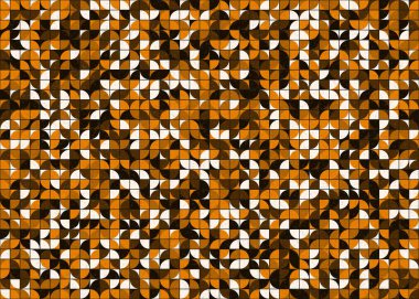 Soyut Geometrik Desen üretken hesaplama sanatı çizimi