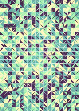 Soyut Geometrik Desen üretken hesaplama sanatı çizimi