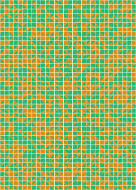 Soyut Geometrik Desen üretken hesaplama sanatı çizimi