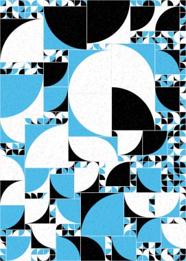 Soyut Geometrik Desen üretken hesaplama sanatı çizimi 