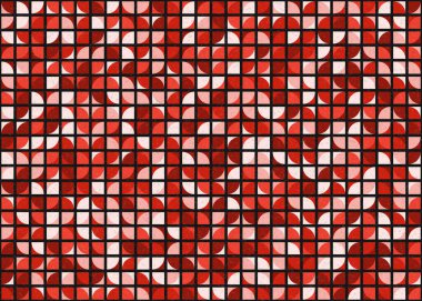 Soyut Geometrik Desen üretken hesaplama sanatı çizimi