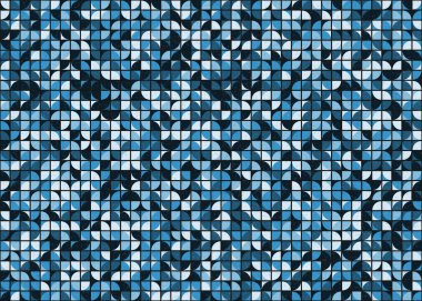 Soyut Geometrik Desen üretken hesaplama sanatı çizimi