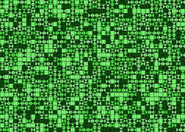 Soyut Geometrik Desen üretken hesaplama sanatı çizimi