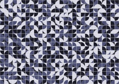 Soyut Geometrik Desen üretken hesaplama sanatı çizimi