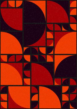 Soyut Geometrik Desen üretken hesaplama sanatı çizimi