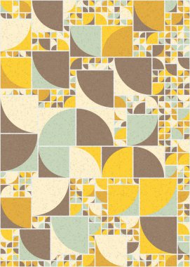 Soyut Geometrik Desen üretken hesaplama sanatı çizimi 