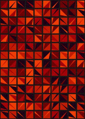 Soyut Geometrik Desen üretken hesaplama sanatı çizimi