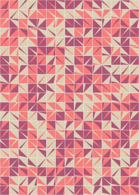 Soyut Geometrik Desen üretken hesaplama sanatı çizimi