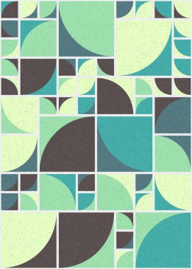 Soyut Geometrik Desen üretken hesaplama sanatı çizimi 