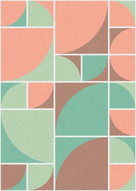 Soyut Geometrik Desen üretken hesaplama sanatı çizimi