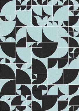 Soyut Geometrik Desen üretken hesaplama sanatı çizimi 