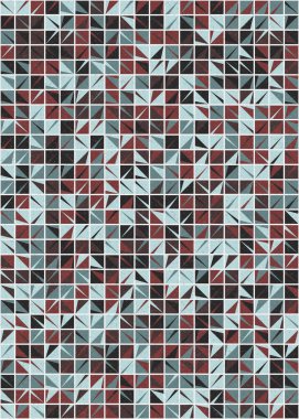 Soyut Geometrik Desen üretken hesaplama sanatı çizimi