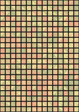 Soyut Geometrik Desen üretken hesaplama sanatı çizimi