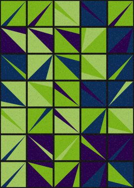 Soyut Geometrik Desen üretken hesaplama sanatı çizimi