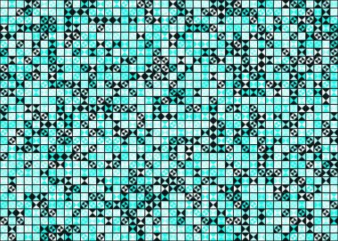 Soyut Geometrik Desen üretken hesaplama sanatı çizimi