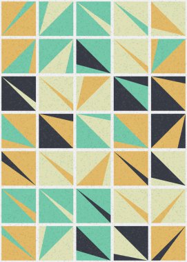 Soyut Geometrik Desen üretken hesaplama sanatı çizimi