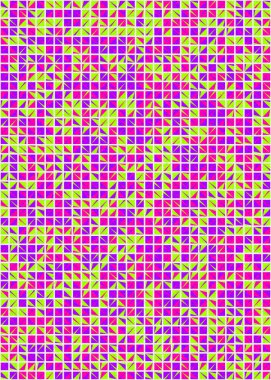 Soyut Geometrik Desen üretken hesaplama sanatı çizimi