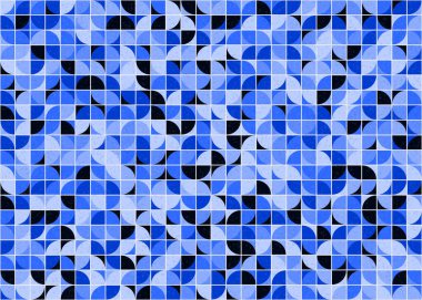 Soyut Geometrik Desen üretken hesaplama sanatı çizimi