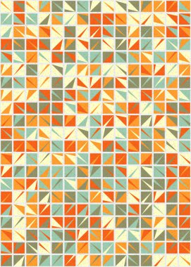 Soyut Geometrik Desen üretken hesaplama sanatı çizimi