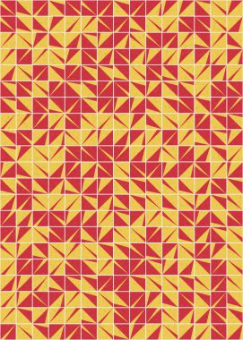 Soyut Geometrik Desen üretken hesaplama sanatı çizimi