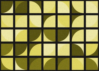 Soyut Geometrik Desen üretken hesaplama sanatı çizimi