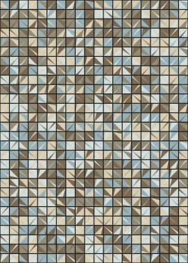 Soyut Geometrik Desen üretken hesaplama sanatı çizimi